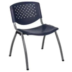 Flash Furniture HERCULES Series 880 lb. Capacity Plastic Stack Chair with Powder Coated Frame