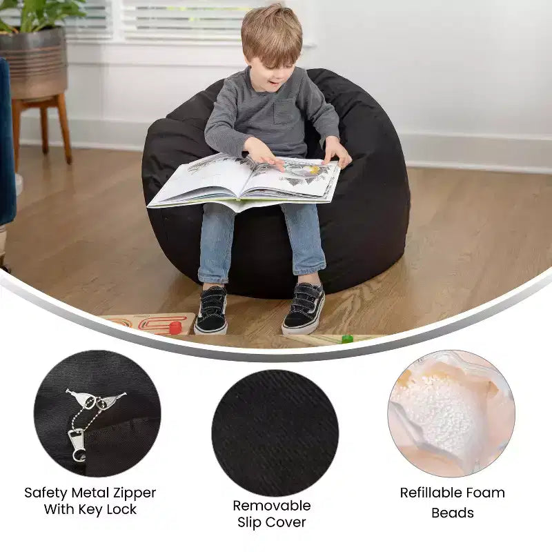 Pouf pour enfants et adolescents Emma et Oliver Small