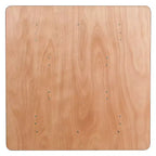 Emma and Oliver 4-Foot Square Wood Folding Banquet Table - Event & Catering Table