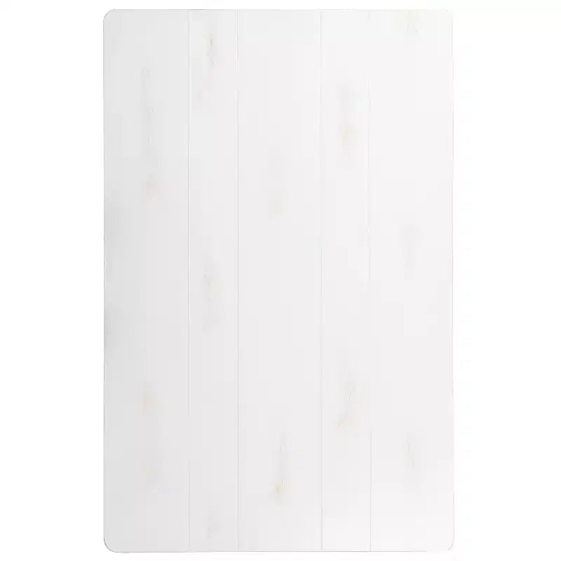 Table de salle à manger rustique rectangulaire en pin massif antique Emma et Oliver 46 x 30