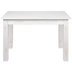 Table de salle à manger rustique rectangulaire en pin massif antique Emma et Oliver 46 x 30