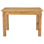 Table de salle à manger rustique rectangulaire en pin massif antique Emma et Oliver 46 x 30
