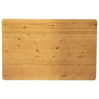 Table de salle à manger rustique rectangulaire en pin massif antique Emma et Oliver 46 x 30