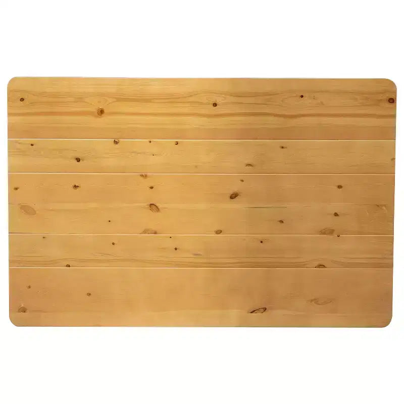 Table de salle à manger rustique rectangulaire en pin massif antique Emma et Oliver 46 x 30