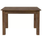 Table de salle à manger rustique rectangulaire en pin massif antique Emma et Oliver 46 x 30