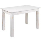 Table de salle à manger rustique rectangulaire en pin massif antique Emma et Oliver 46 x 30