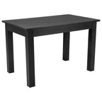 Table de salle à manger rustique rectangulaire en pin massif antique Emma et Oliver 46 x 30