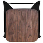 Emma et Oliver Tabouret de bar d'intérieur en métal de 24 po avec siège en bois – Ensemble empilable de 4