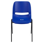 Emma and Oliver Ergonomic Shell Student Stack Chair - Classroom Chair / Office Guest Chair