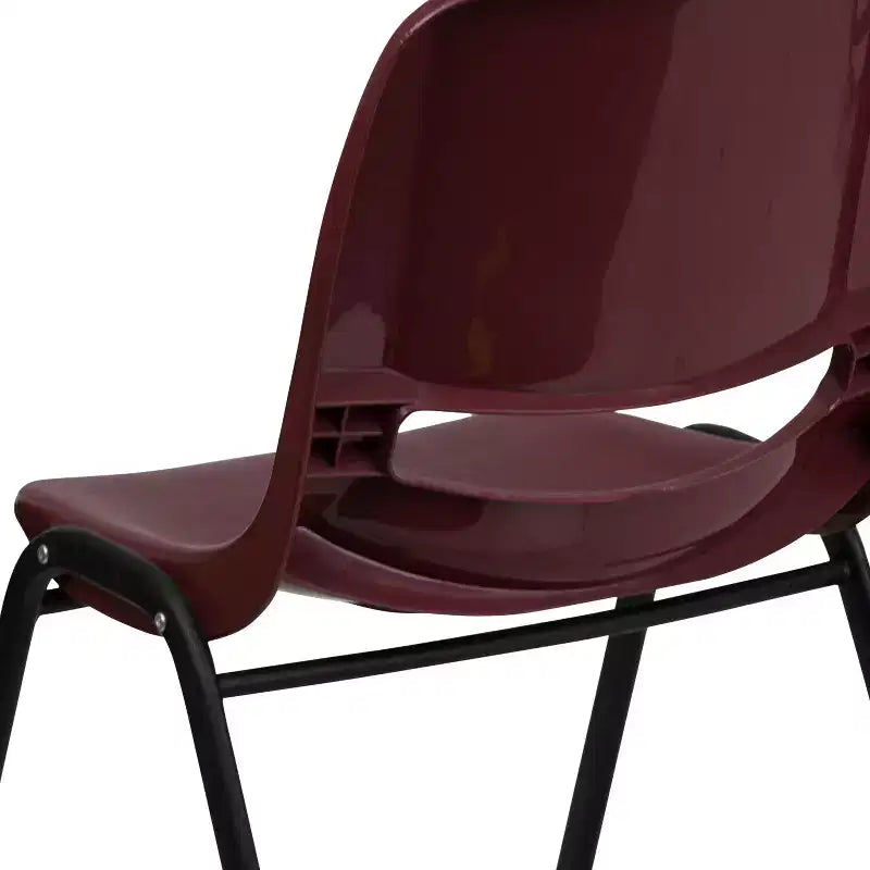 Emma and Oliver Ergonomic Shell Student Stack Chair - Classroom Chair / Office Guest Chair