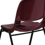 Emma and Oliver Ergonomic Shell Student Stack Chair - Classroom Chair / Office Guest Chair