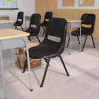 Emma and Oliver Ergonomic Shell Student Stack Chair - Classroom Chair / Office Guest Chair