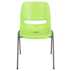 Emma and Oliver Ergonomic Shell Student Stack Chair - Classroom Chair / Office Guest Chair