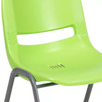 Emma and Oliver Ergonomic Shell Student Stack Chair - Classroom Chair / Office Guest Chair