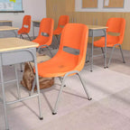 Emma and Oliver Ergonomic Shell Student Stack Chair - Classroom Chair / Office Guest Chair