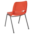 Emma and Oliver Ergonomic Shell Student Stack Chair - Classroom Chair / Office Guest Chair