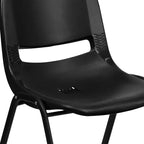 Emma and Oliver Ergonomic Shell Student Stack Chair - Classroom Chair / Office Guest Chair