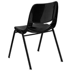 Emma and Oliver Ergonomic Shell Student Stack Chair - Classroom Chair / Office Guest Chair