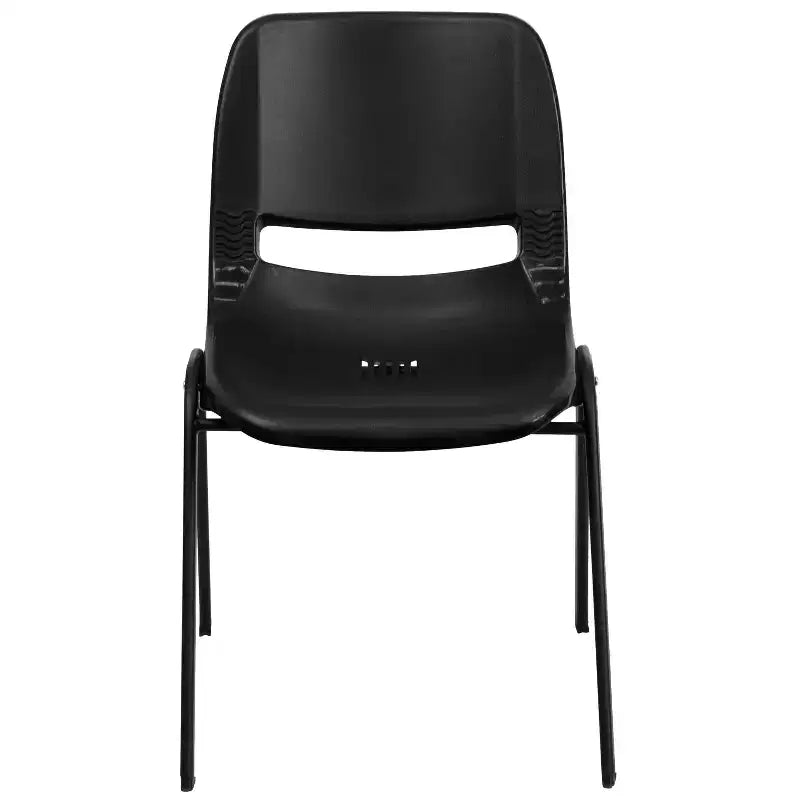 Emma and Oliver Ergonomic Shell Student Stack Chair - Classroom Chair / Office Guest Chair