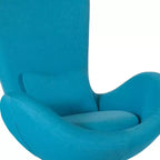 Emma and Oliver Swiveling Side Reception Chair with Back Pillow