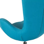 Emma and Oliver Swiveling Side Reception Chair with Back Pillow