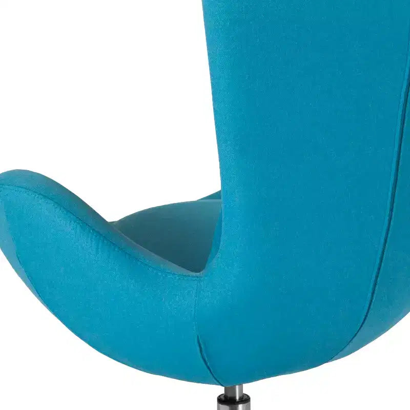 Emma and Oliver Swiveling Side Reception Chair with Back Pillow