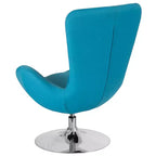 Emma and Oliver Swiveling Side Reception Chair with Back Pillow