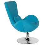 Emma and Oliver Swiveling Side Reception Chair with Back Pillow