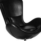 Emma and Oliver Swiveling Side Reception Chair with Back Pillow