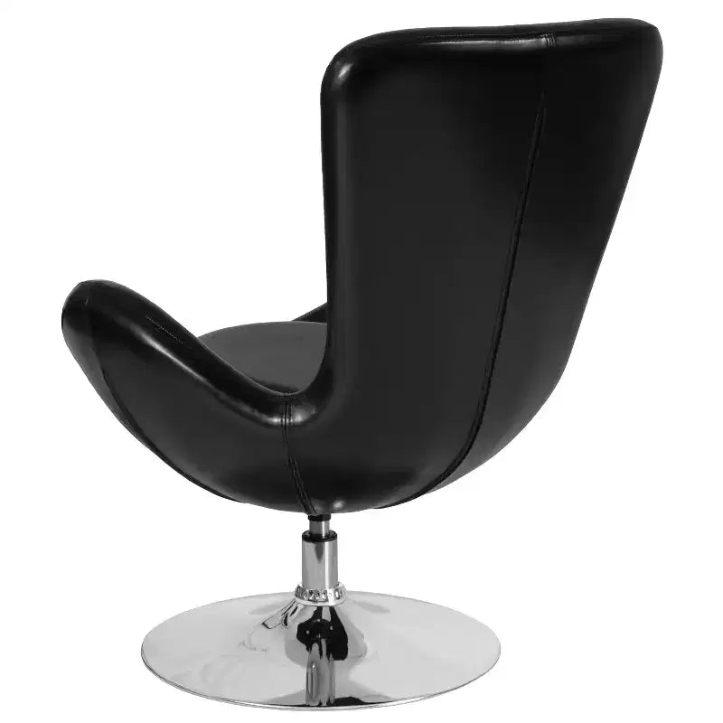 Emma and Oliver Swiveling Side Reception Chair with Back Pillow