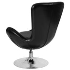 Emma and Oliver Swiveling Side Reception Chair with Back Pillow