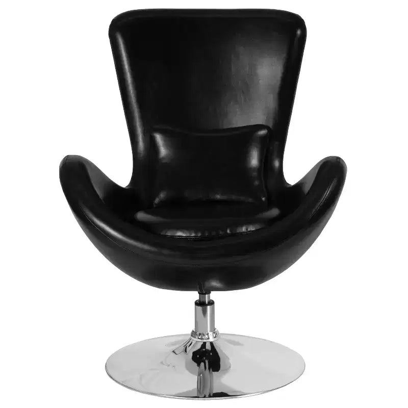 Emma and Oliver Swiveling Side Reception Chair with Back Pillow
