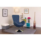 Emma and Oliver Swiveling Side Reception Chair with Back Pillow