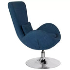 Emma and Oliver Swiveling Side Reception Chair with Back Pillow