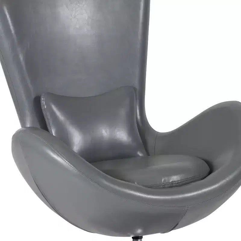 Emma and Oliver Swiveling Side Reception Chair with Back Pillow
