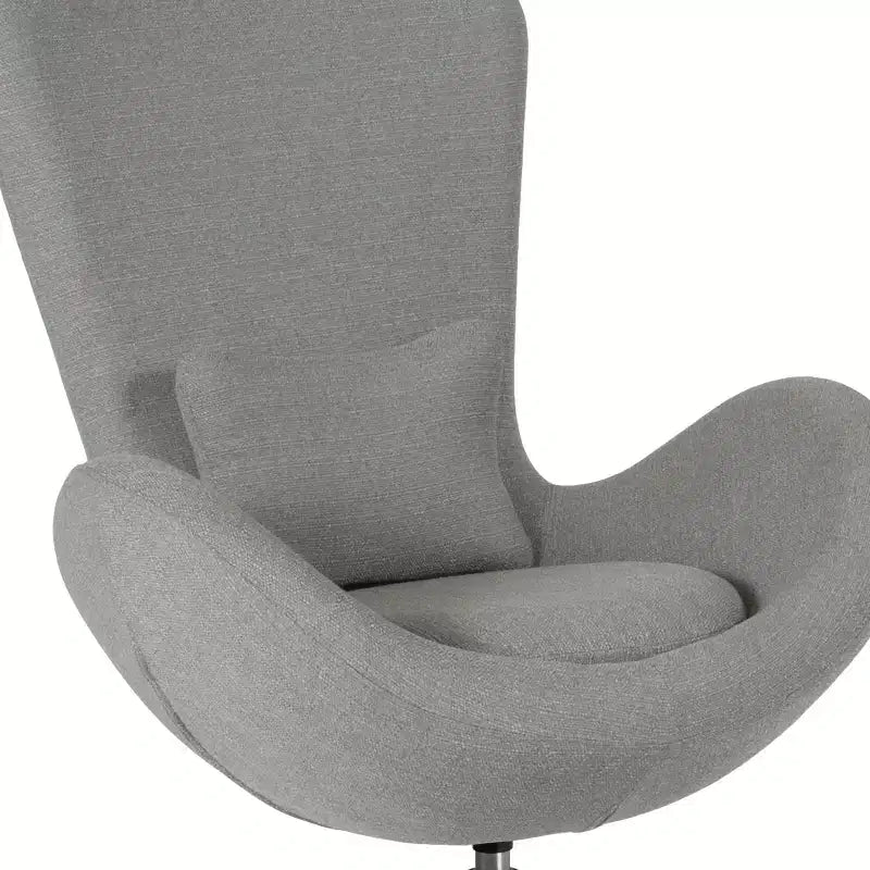 Emma and Oliver Swiveling Side Reception Chair with Back Pillow