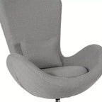 Emma and Oliver Swiveling Side Reception Chair with Back Pillow