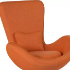 Emma and Oliver Swiveling Side Reception Chair with Back Pillow