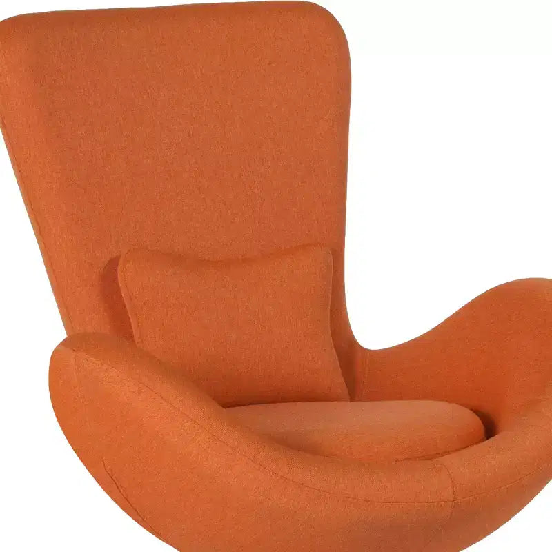 Emma and Oliver Swiveling Side Reception Chair with Back Pillow