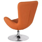Emma and Oliver Swiveling Side Reception Chair with Back Pillow