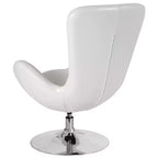Emma and Oliver Swiveling Side Reception Chair with Back Pillow