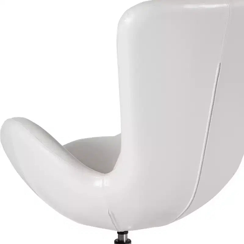 Emma and Oliver Swiveling Side Reception Chair with Back Pillow