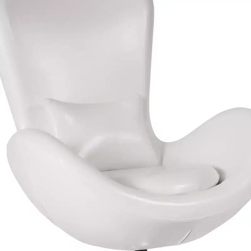 Emma and Oliver Swiveling Side Reception Chair with Back Pillow