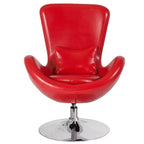 Emma and Oliver Swiveling Side Reception Chair with Back Pillow