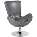 Emma and Oliver Swiveling Side Reception Chair with Back Pillow