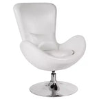 Emma and Oliver Swiveling Side Reception Chair with Back Pillow