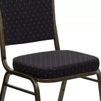 Chaise de salle à manger empilable Emma et Oliver Crown Back
