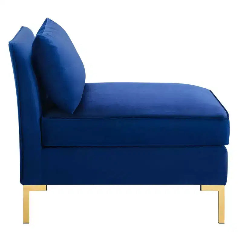 Chaise sans accoudoirs en velours « Ardent Performance » - Modway
