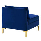 Chaise sans accoudoirs en velours « Ardent Performance » - Modway