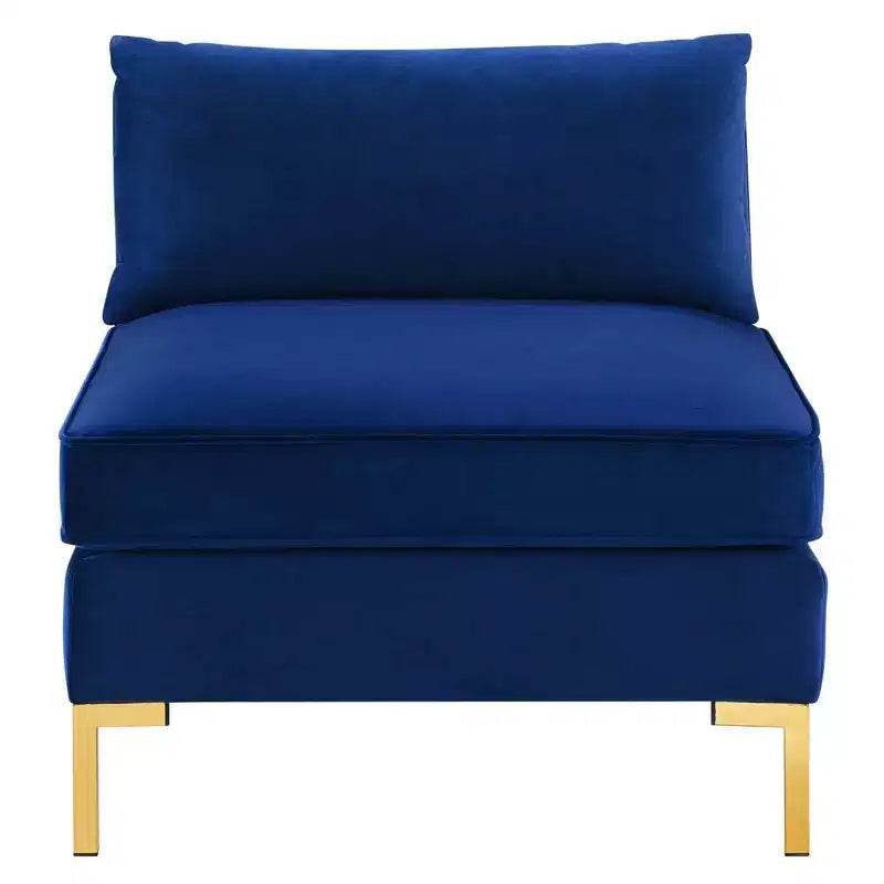 Chaise sans accoudoirs en velours « Ardent Performance » - Modway